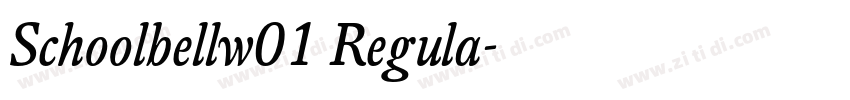 Schoolbellw01 Regula字体转换
